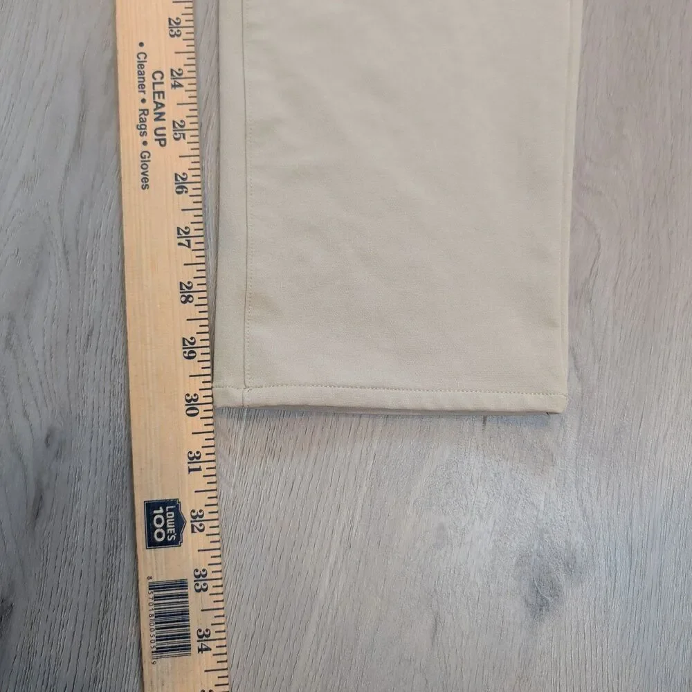 Fourlaps Athletic Fit Performance Stretch Pants Khaki Mens 32x32 Style 1072